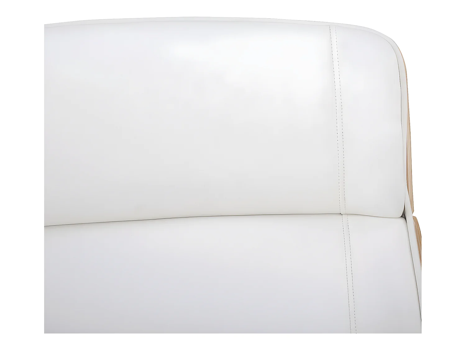 Fauteuil de bureau Varel - Bois naturel - blanc110.00