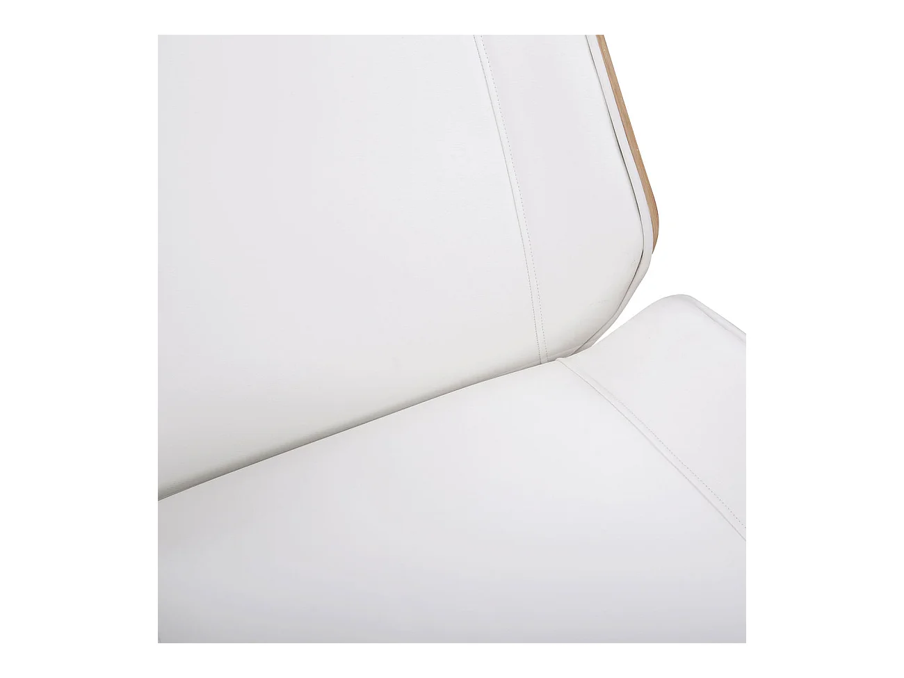 Fauteuil de bureau Varel - Bois naturel - blanc110.00