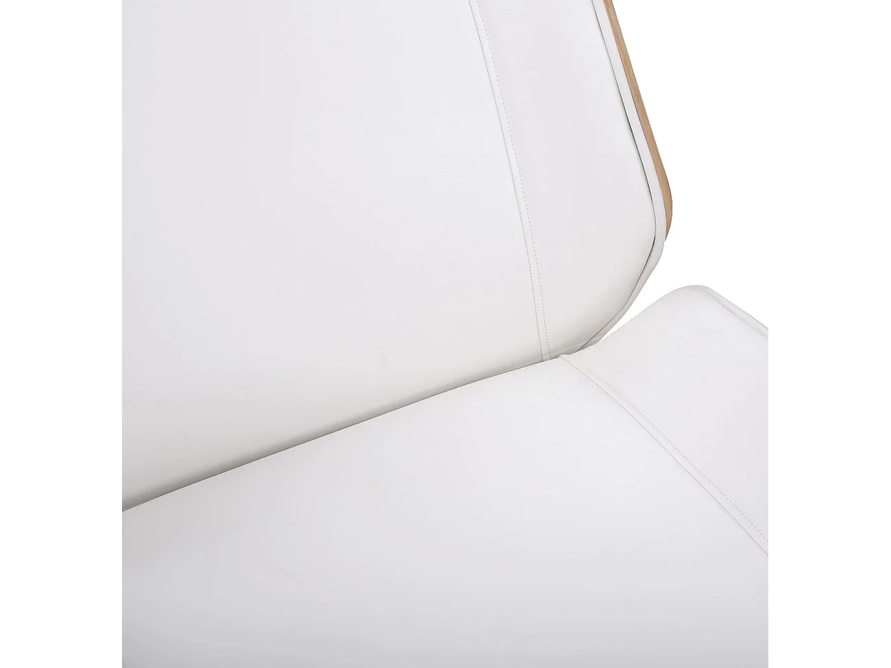 Fauteuil de bureau Varel - Bois naturel - blanc110.00