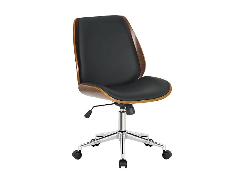 Fauteuil de bureau Mitch - Noyer - Noir90.00