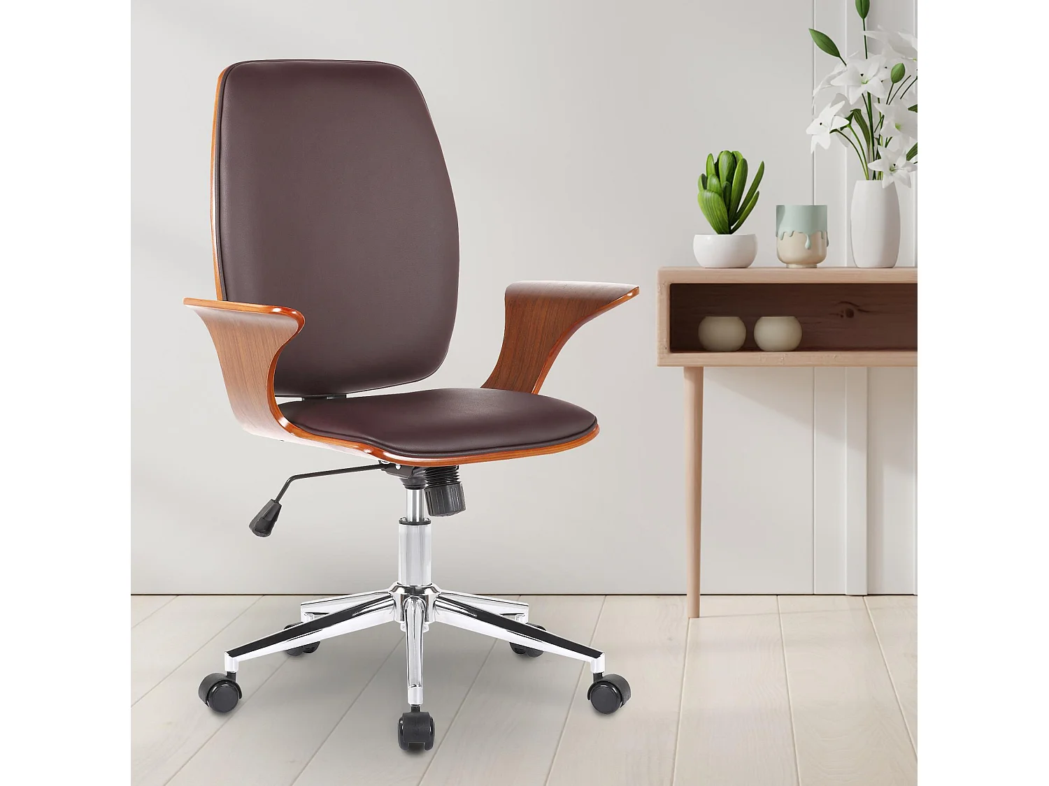 Fauteuil de bureau Burbank - Noyer - Marron93.00