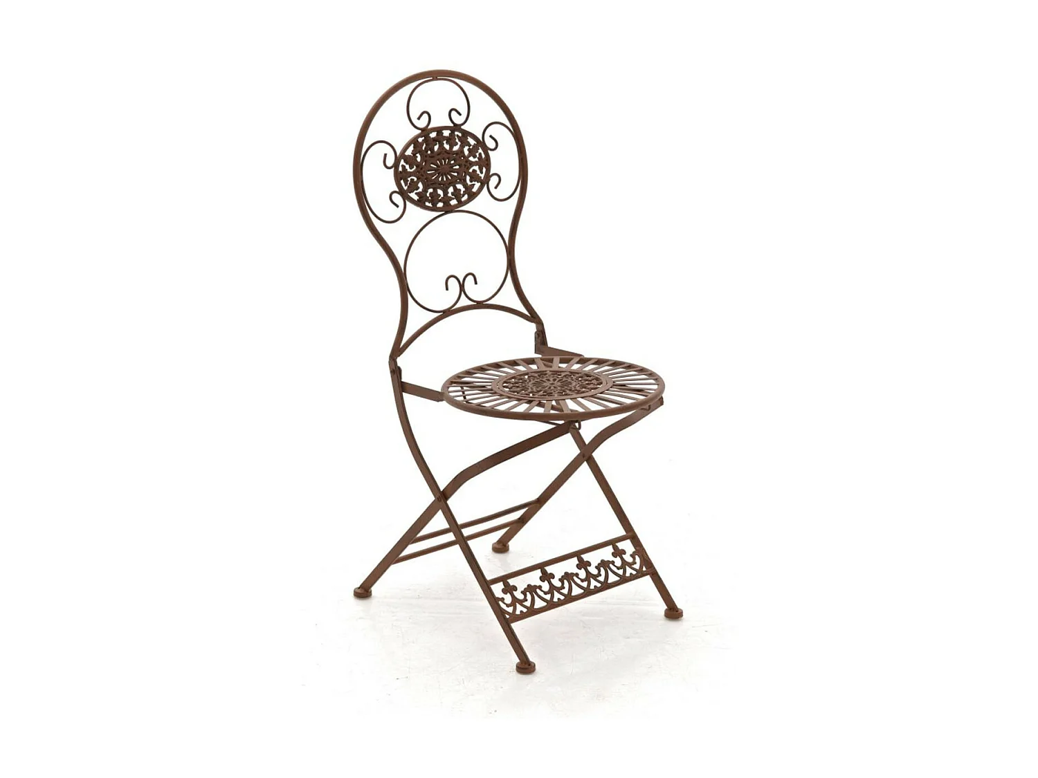 Chaises de jardin - Métal - Marron antique - Mani