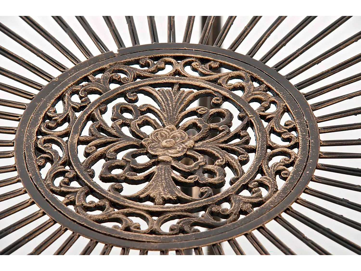 Table d'appoint de jardin - rund 90cm - Métal - Bronze - Sheela