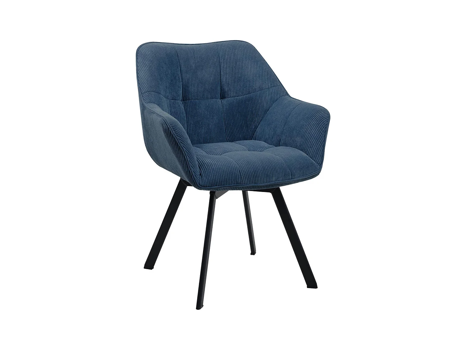 Fauteuil en tissu Jordi - Bleu81.00