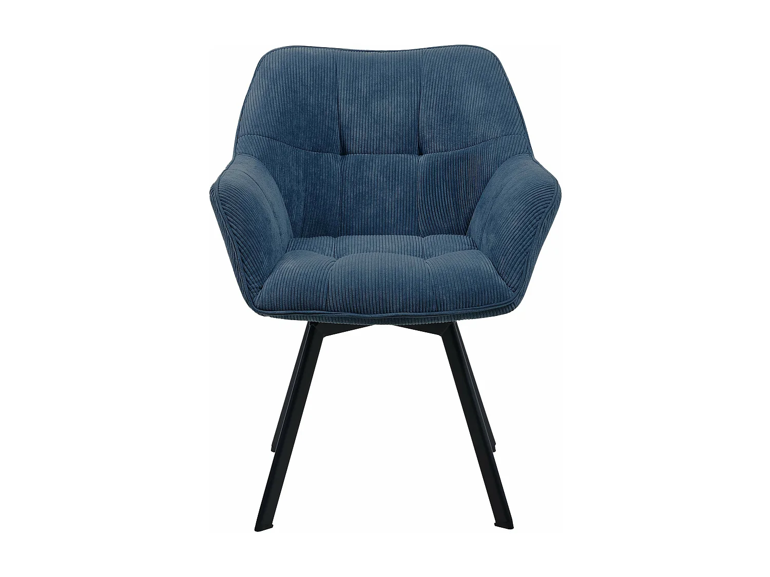 Fauteuil en tissu Jordi - Bleu81.00