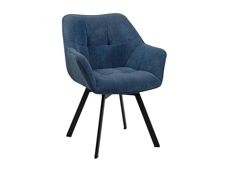 Fauteuil en tissu Jordi - Bleu81.00