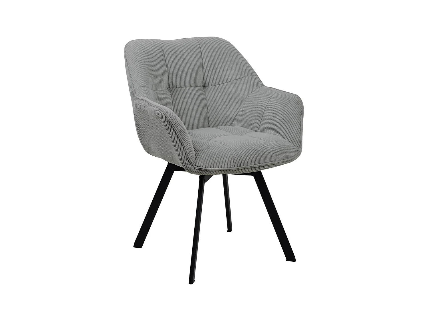 Fauteuil en tissu Jordi - Gris81.00