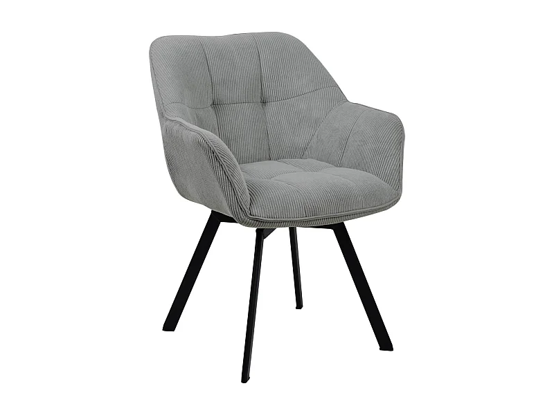 Fauteuil en tissu Jordi - Gris81.00