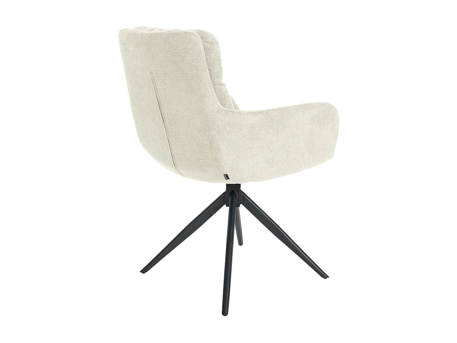 Fauteuil pivotant en tissu Vilas - Crème88.00
