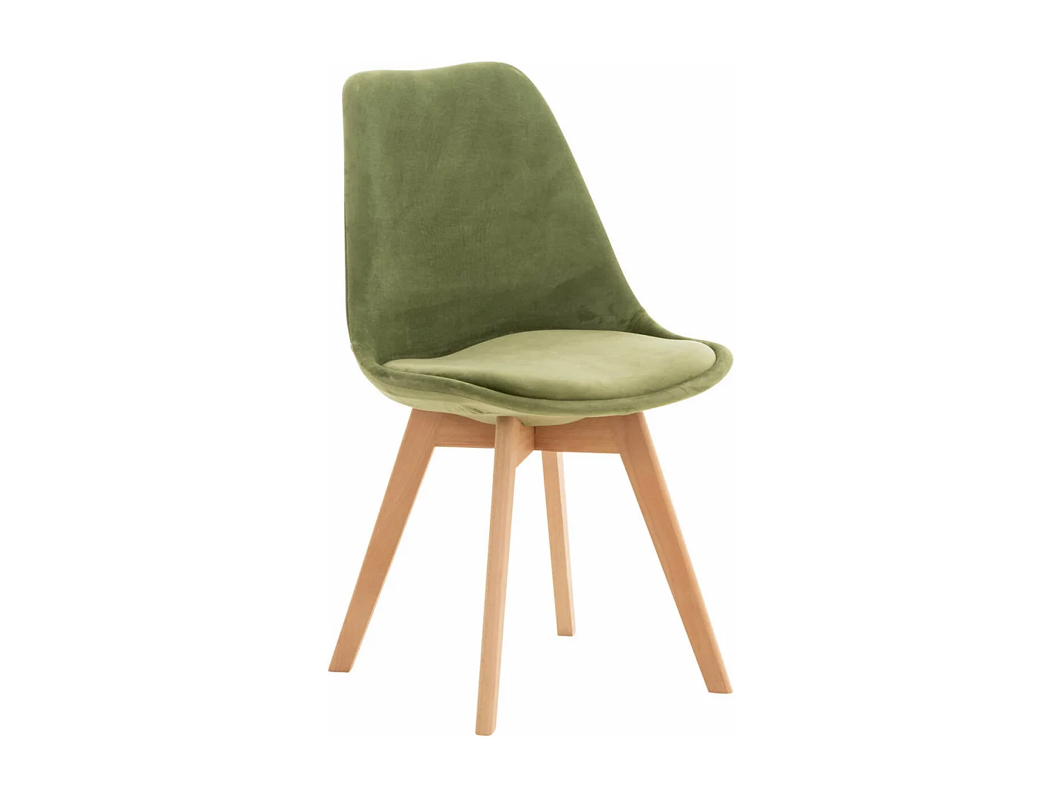 Chaise Linares - Velours Vert clair83.00