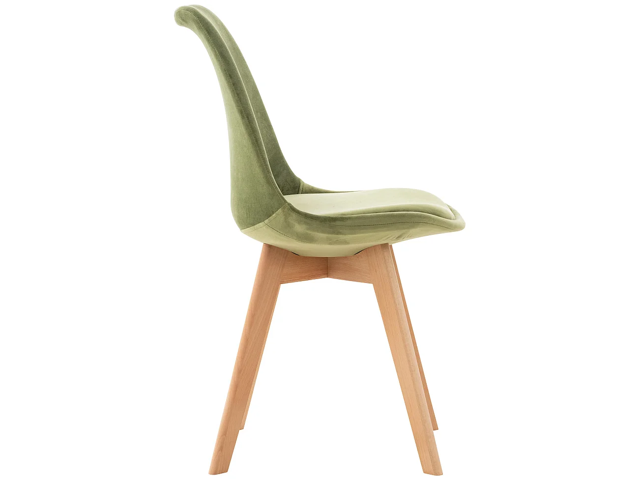 Chaise Linares - Velours Vert clair83.00