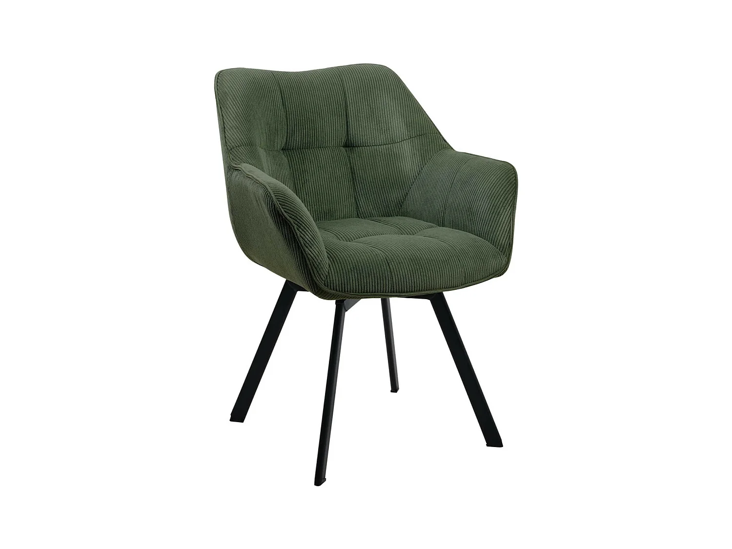 Fauteuil en tissu Jordi - Vert81.00