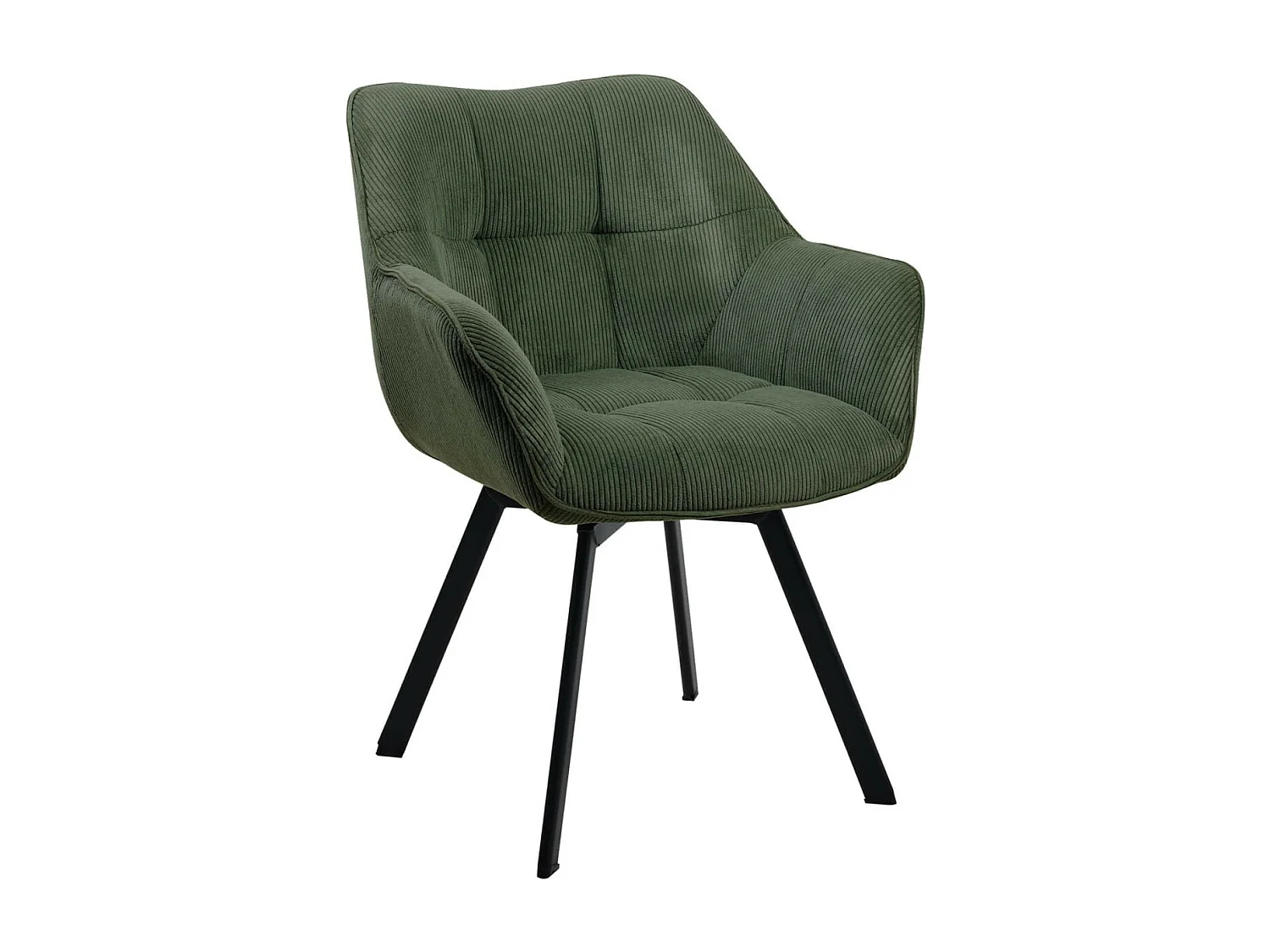 Fauteuil en tissu Jordi - Vert81.00