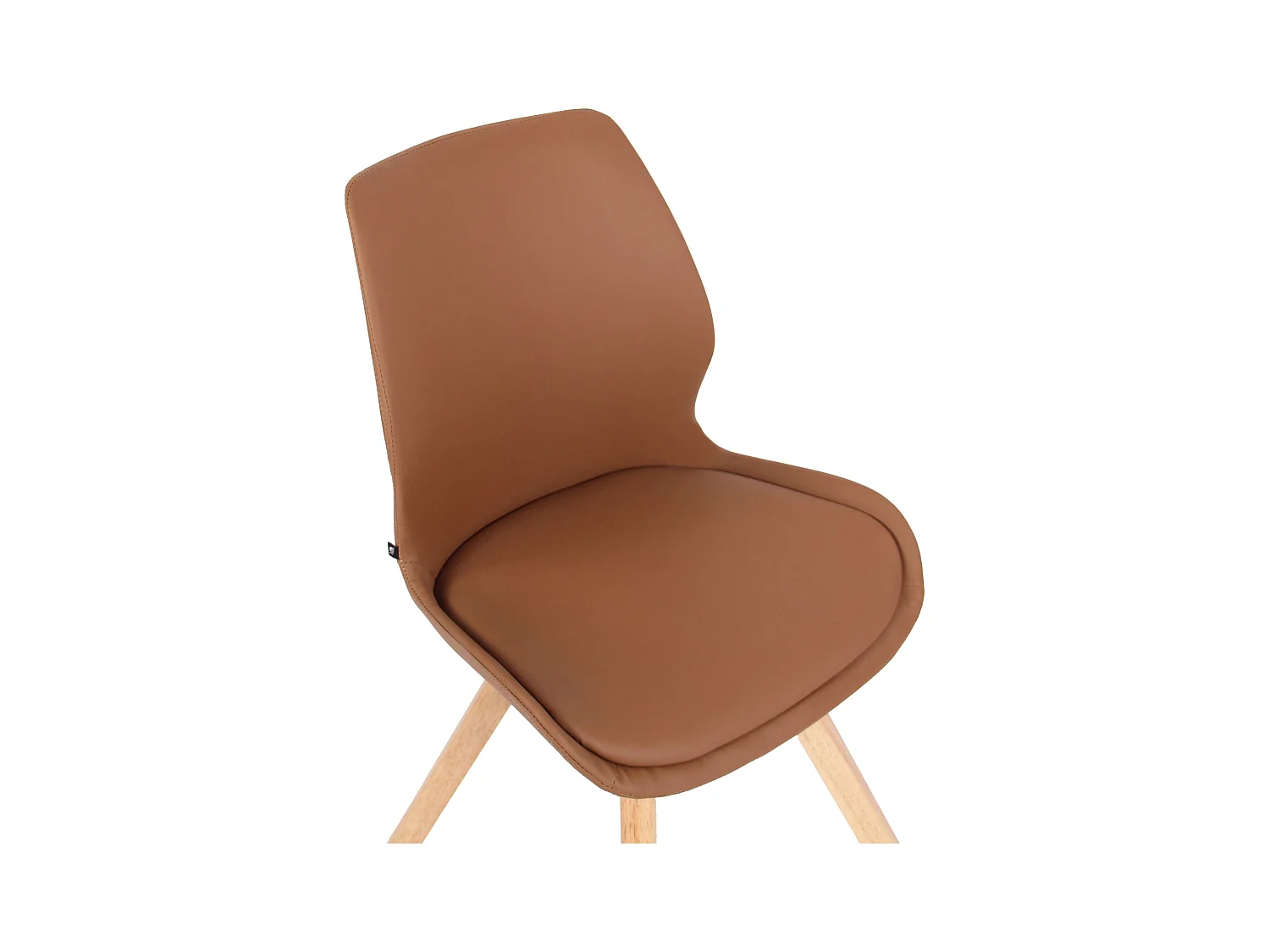 Esszimmerstuhl - Kunstleder - hellbraun - Luna