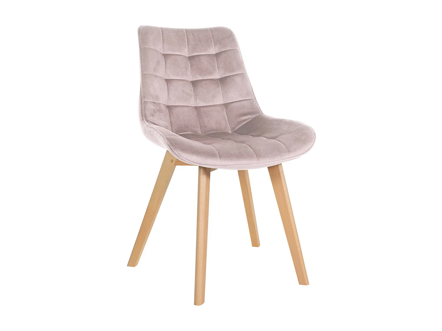 Eetkamerstoelen - Fluweel & zwart - roze - Brook