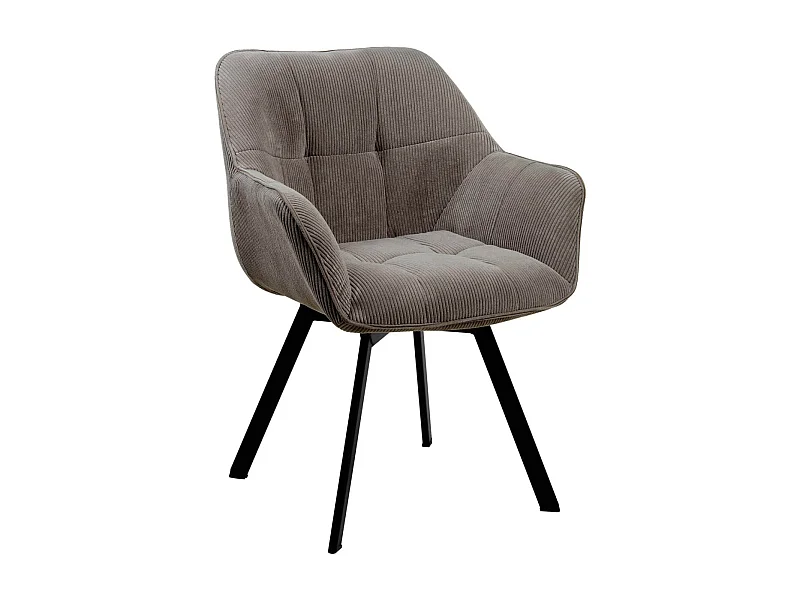 Fauteuil en tissu Jordi - Marron81.00