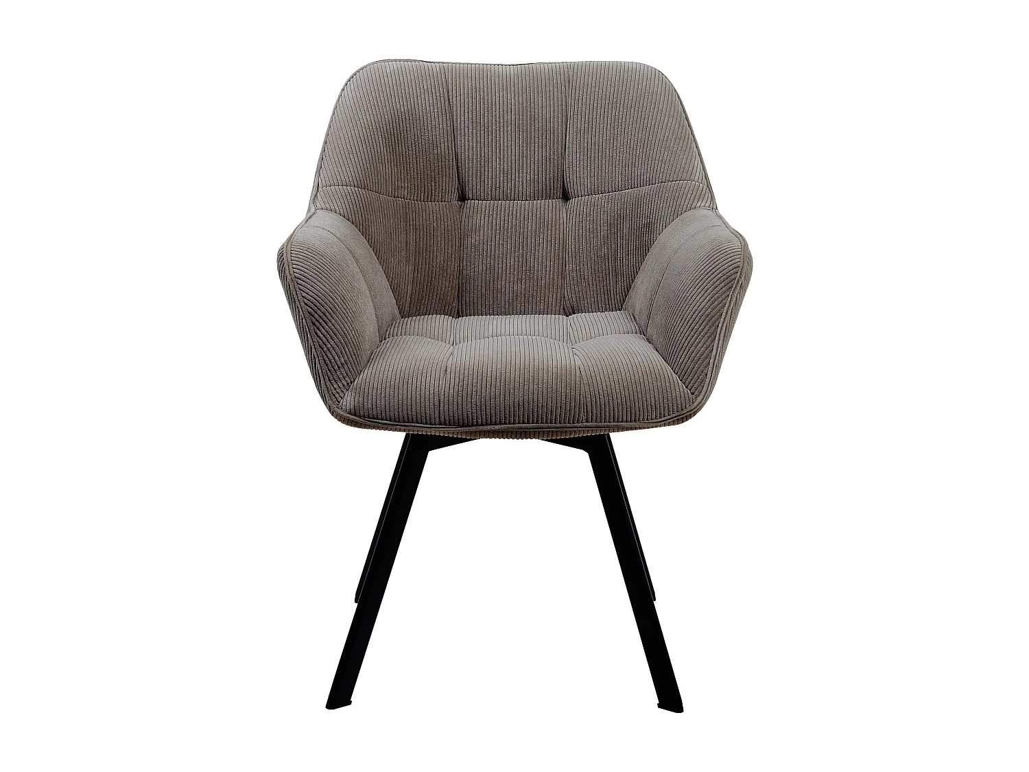 Fauteuil en tissu Jordi - Marron81.00