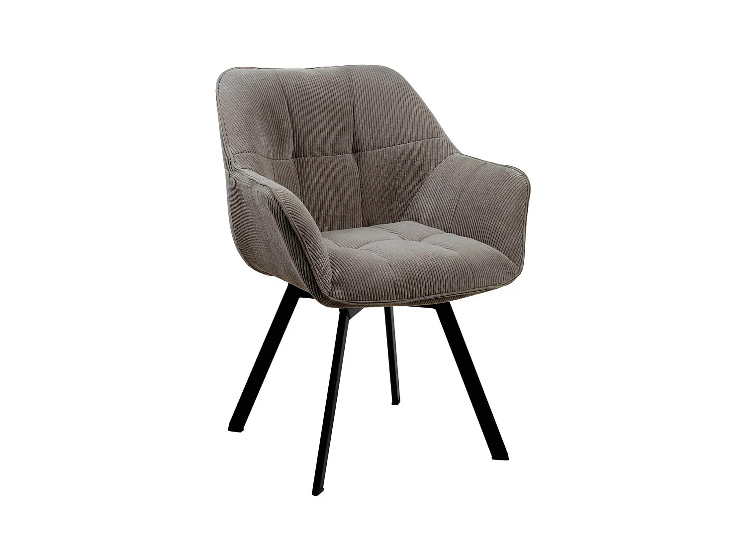 Fauteuil en tissu Jordi - Marron81.00