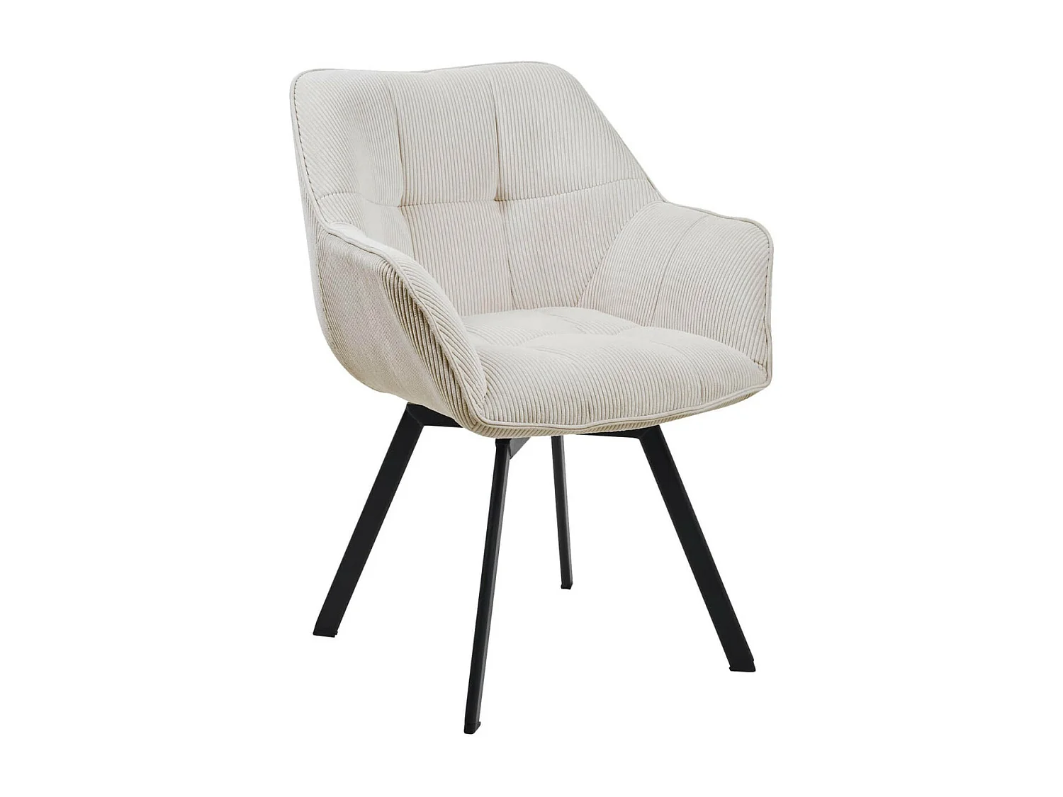Fauteuil en tissu Jordi - Crème81.00