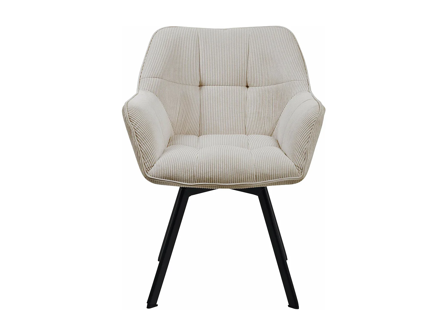 Fauteuil en tissu Jordi - Crème81.00