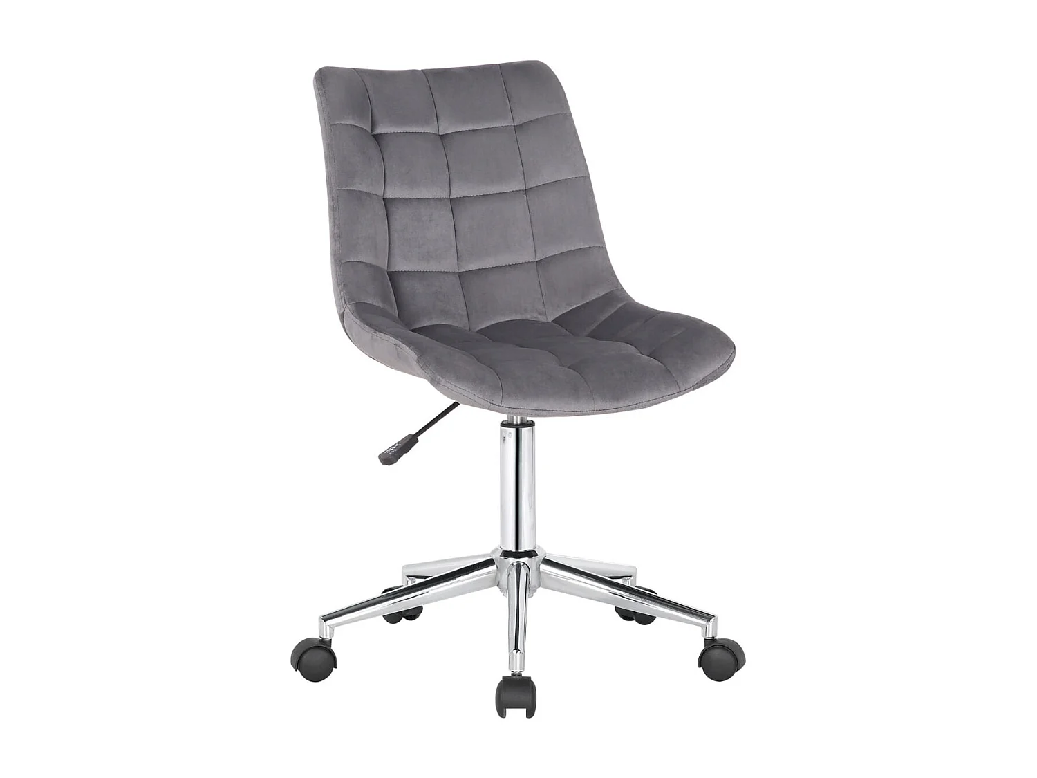 Chaise de bureau Medford - velours Gris81.00