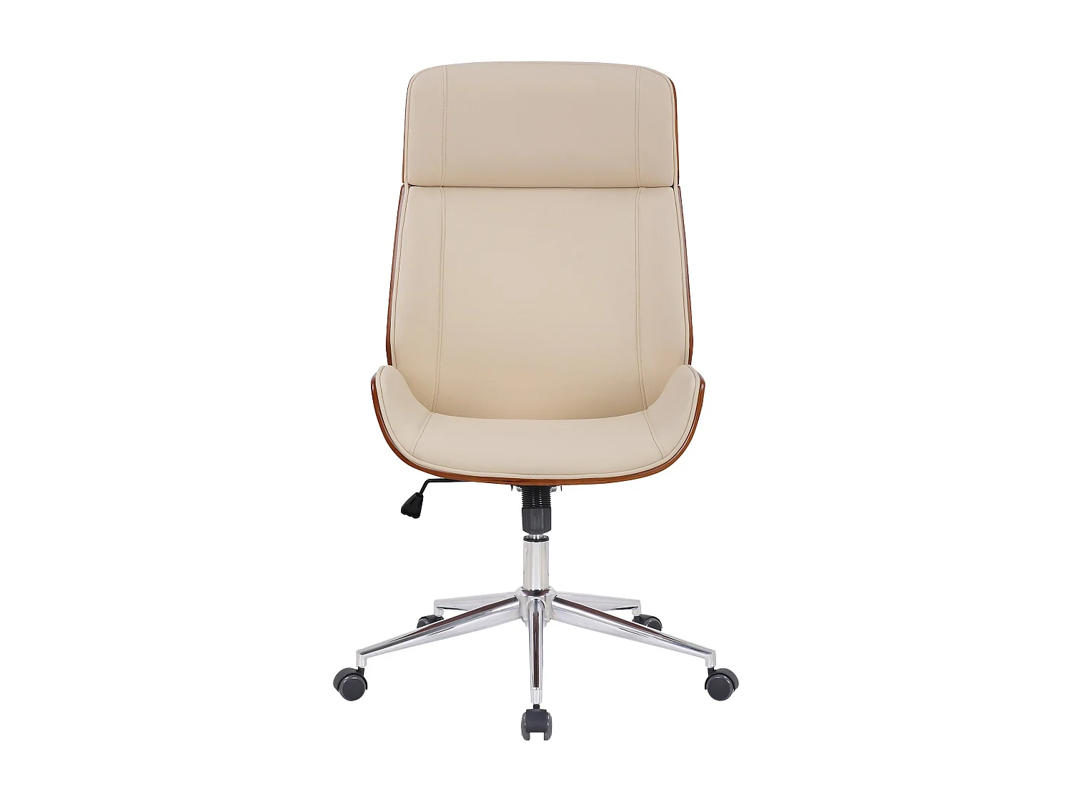 Fauteuil de bureau Varel - Noyer - Crème110.00