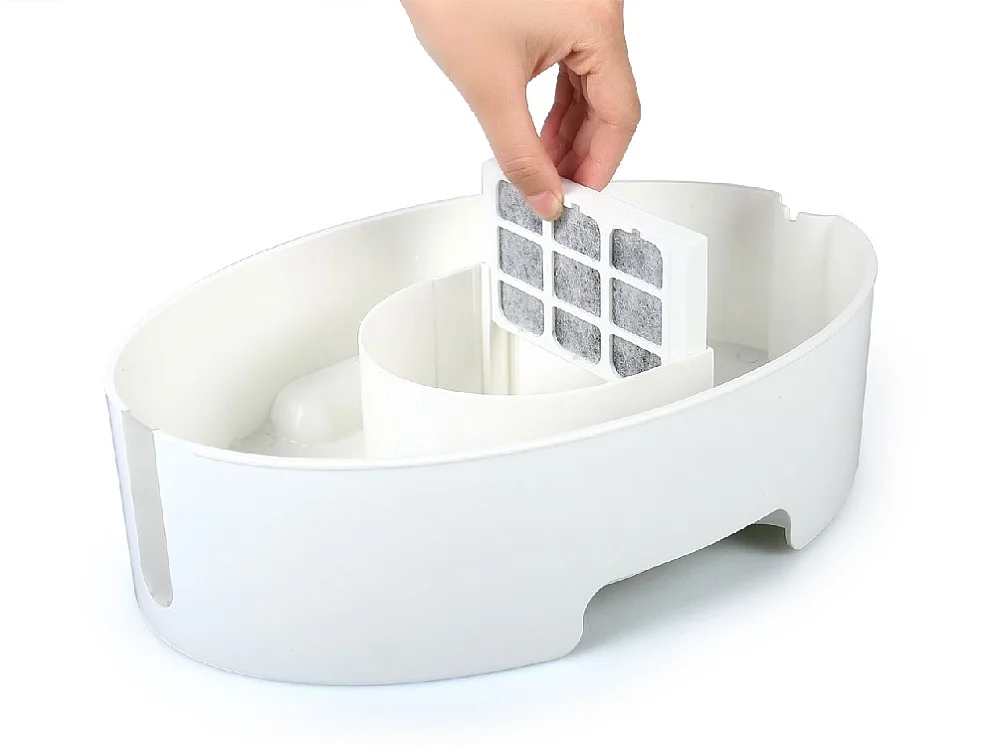 Taça e Fonte para Animais Steven, Azul, 32,1x14,5x22 cm, BIMAR