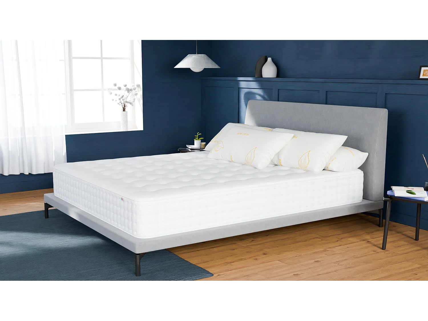 Matelas 80x200 Enfant et Adulte 1 Place Nuage Plus - Mémoire de Forme 60 kg/m³ Haute Qualité - Contre le Mal de Dos - Épaisseur 25 Cm - Confortable