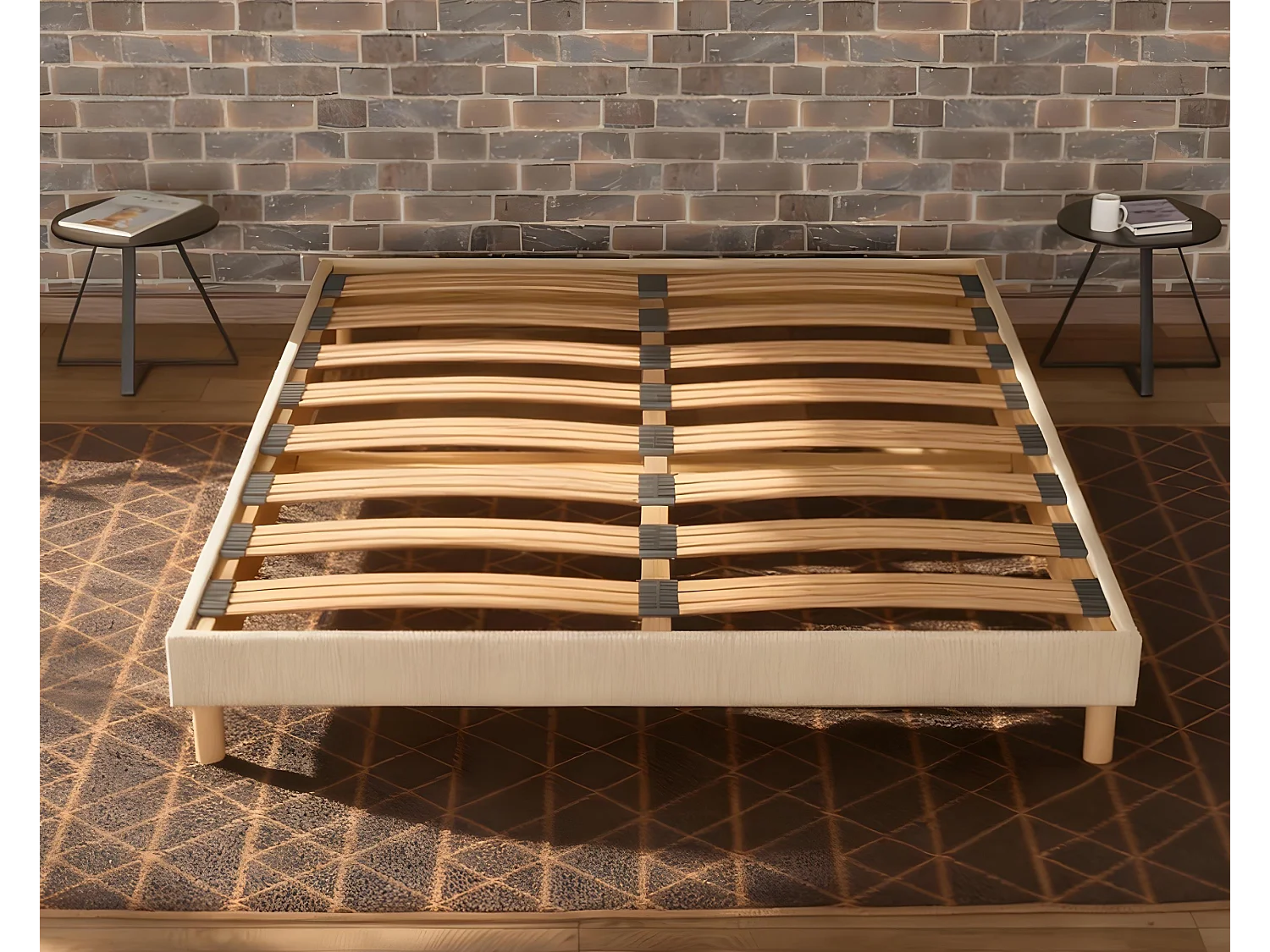 Lattenbodem 180x 200 cm - Vurenhout Hoge kwaliteit Duurzame structuur - Beige - Comfortabel Douce Lune®