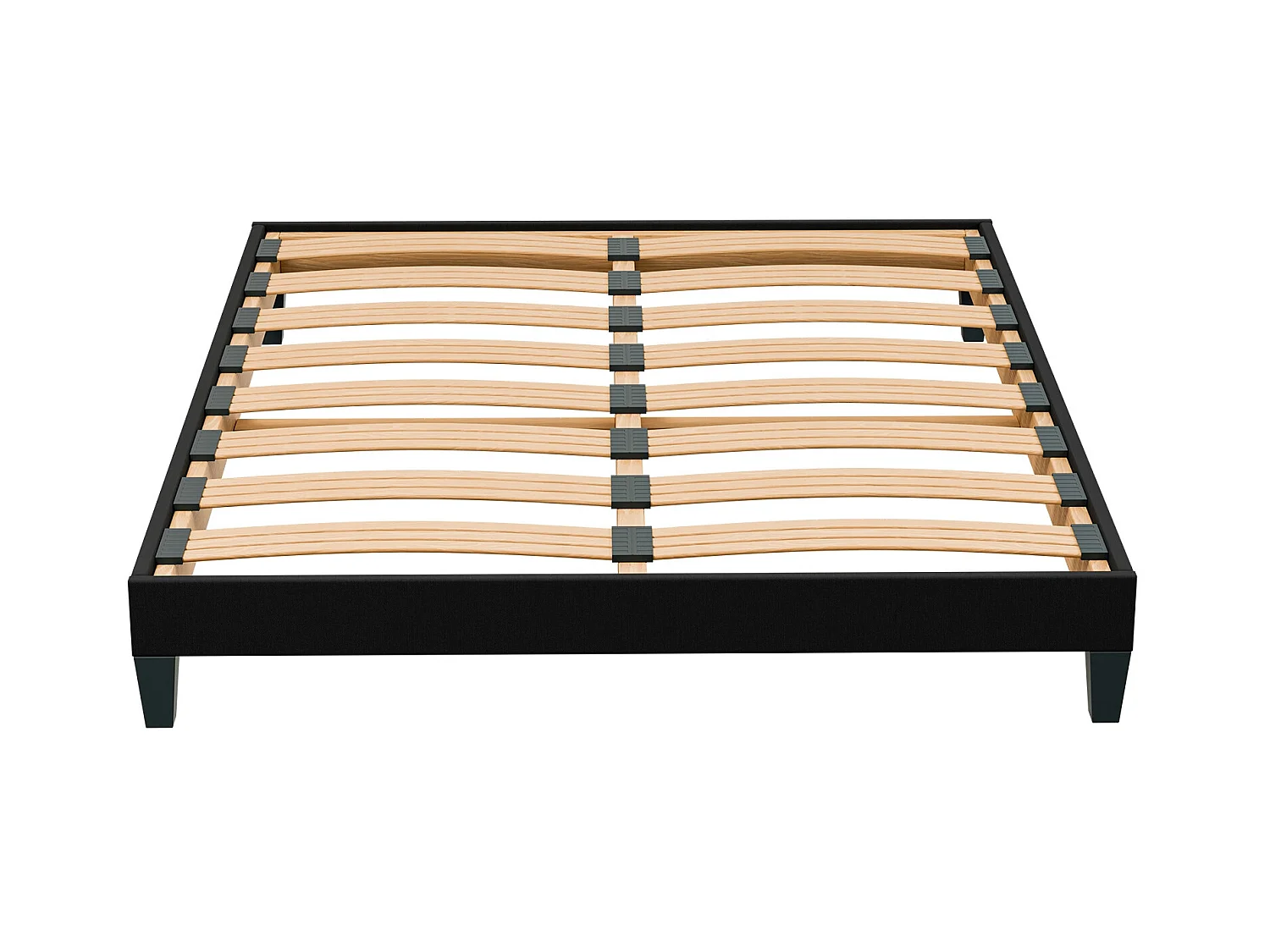 Lattenbodem 90x 200 cm - Vurenhout Hoge kwaliteit Duurzame structuur - Zwart - Comfortabel Douce Lune®