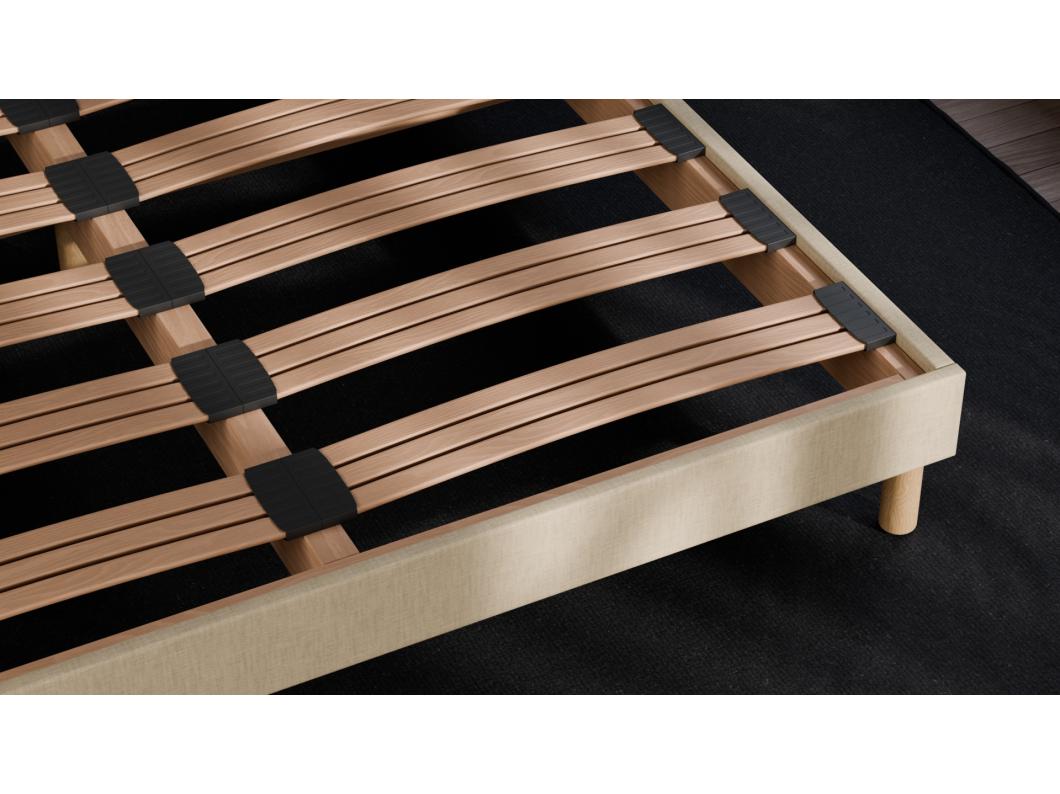 Lattenbodem 140x 190 cm - Vurenhout Hoge kwaliteit Duurzame structuur - Beige - Comfortabel Douce Lune®