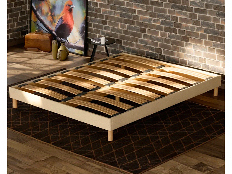 Eco Douce Lune® Lattenrost aus Holz, Beige, 140 x 200 cm