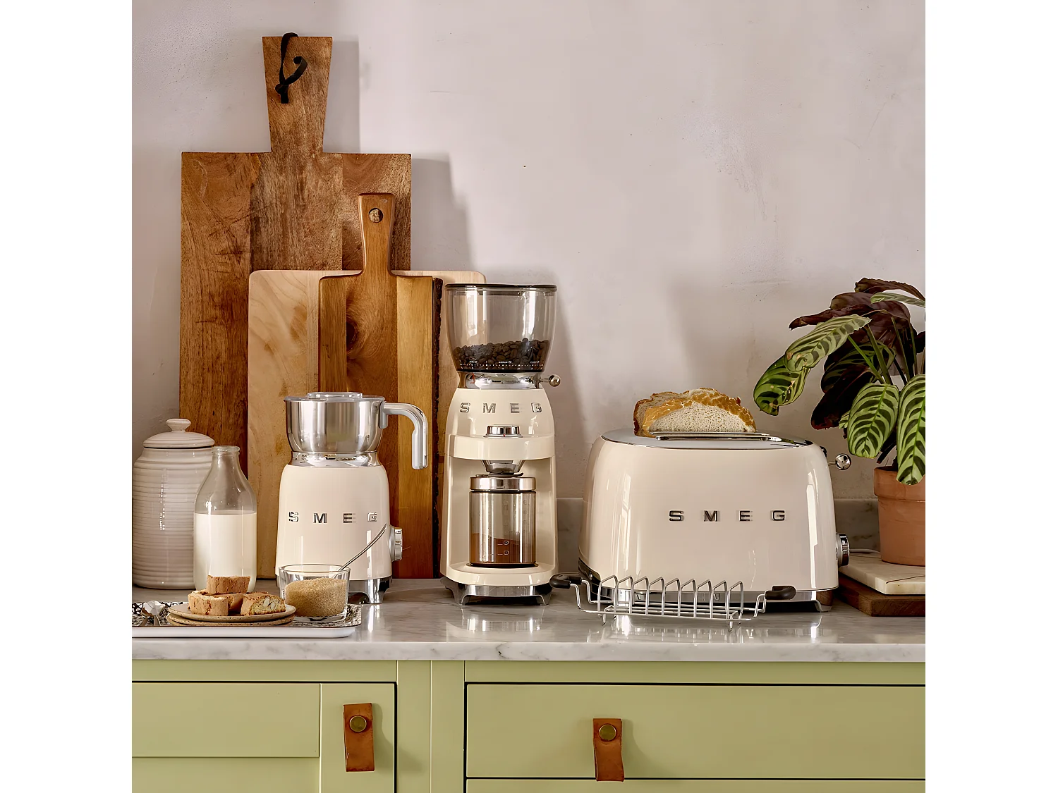 Toaster 4 tranches crème