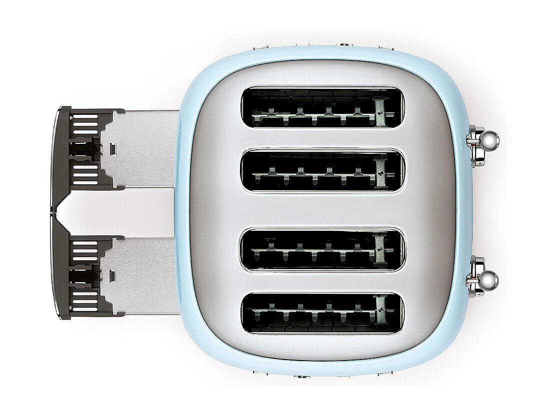 Smeg Grille-pains 4 fentes 950w bleu azur - tsf03pbeu