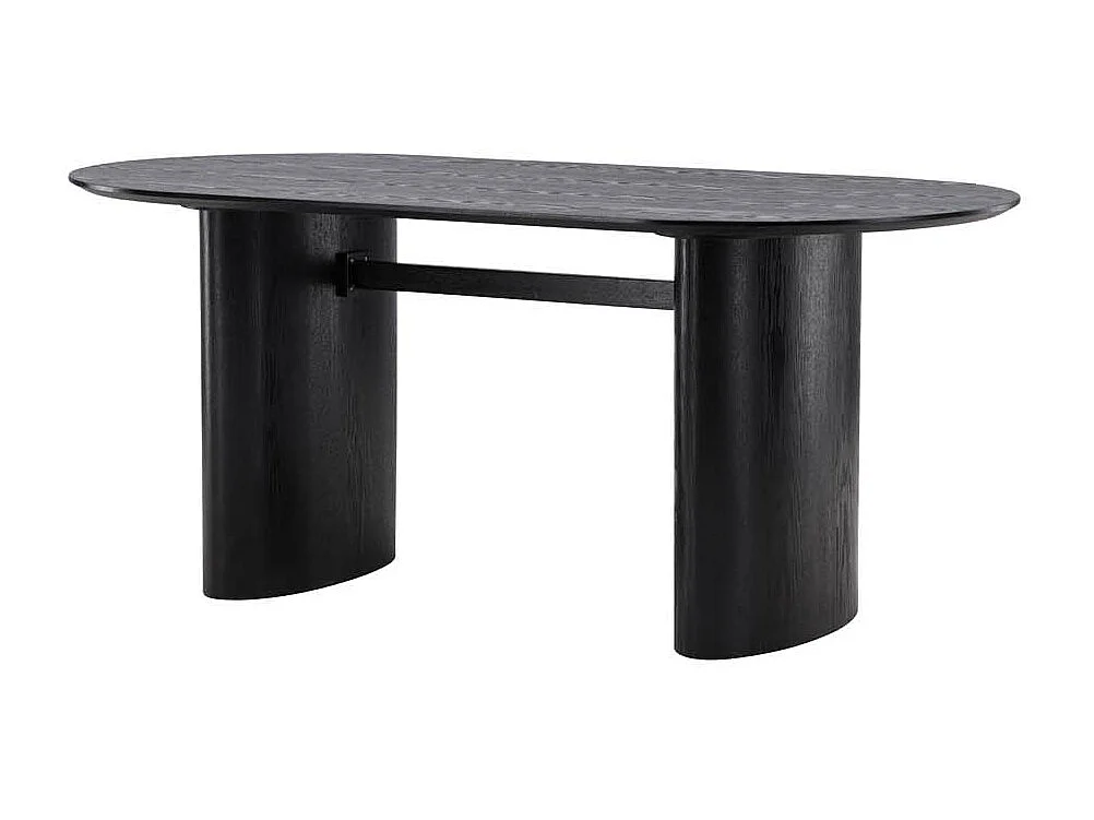 Isolde eetkamertafel 90x180cm zwart.