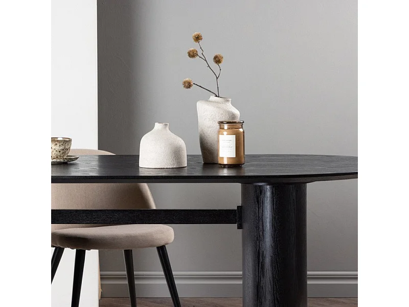 Table à Manger Design "Isolde" 180cm Noir