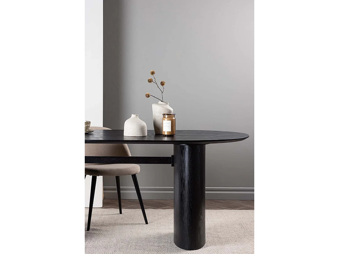 Table à Manger Design "Isolde" 180cm Noir
