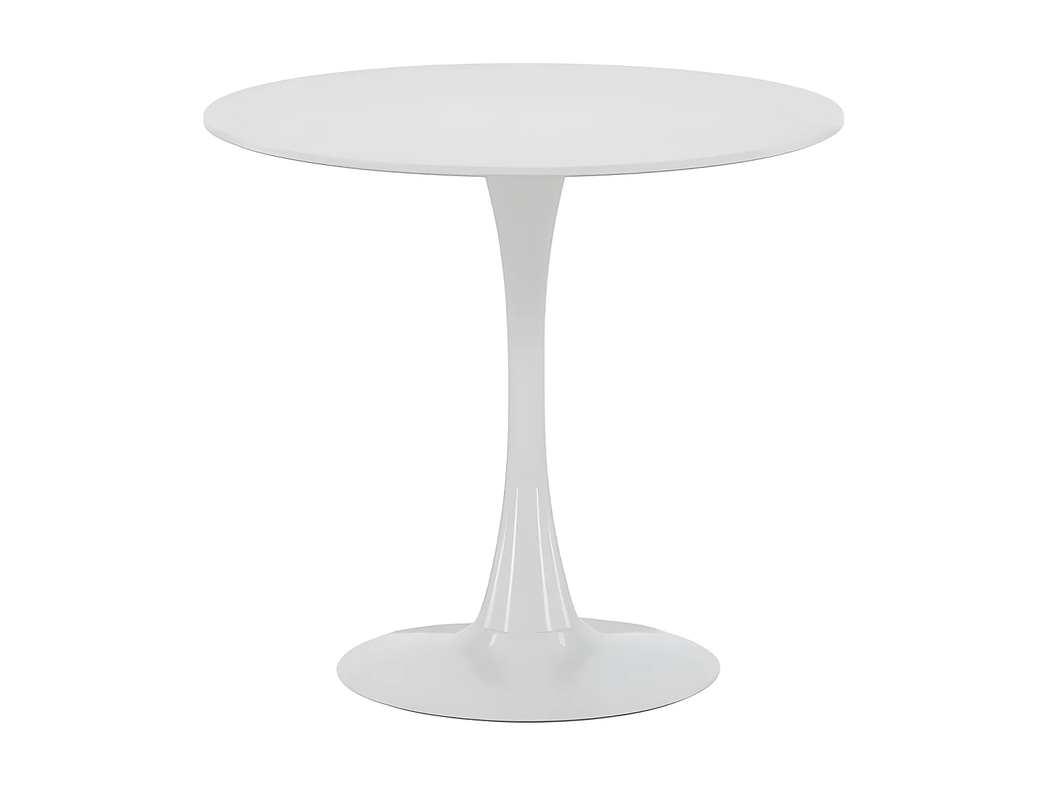 Hamden eetkamertafel Ø80cm wit.