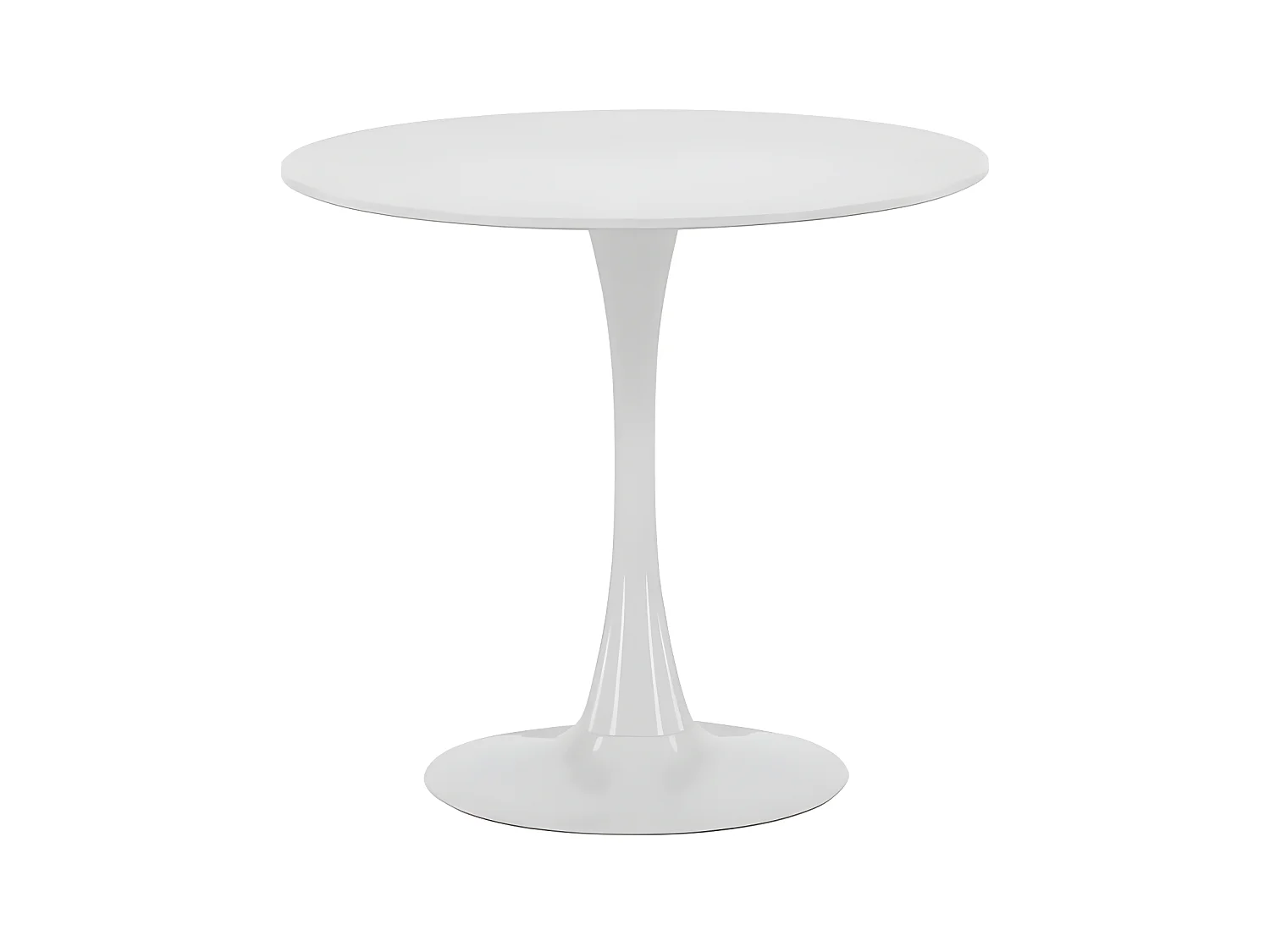 Table à Manger Ronde "Hamden" 80cm Blanc