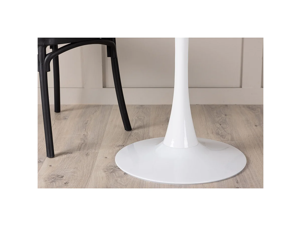 Table à Manger Ronde "Hamden" 80cm Blanc