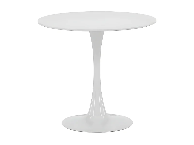 Table à Manger Ronde "Hamden" 80cm Blanc