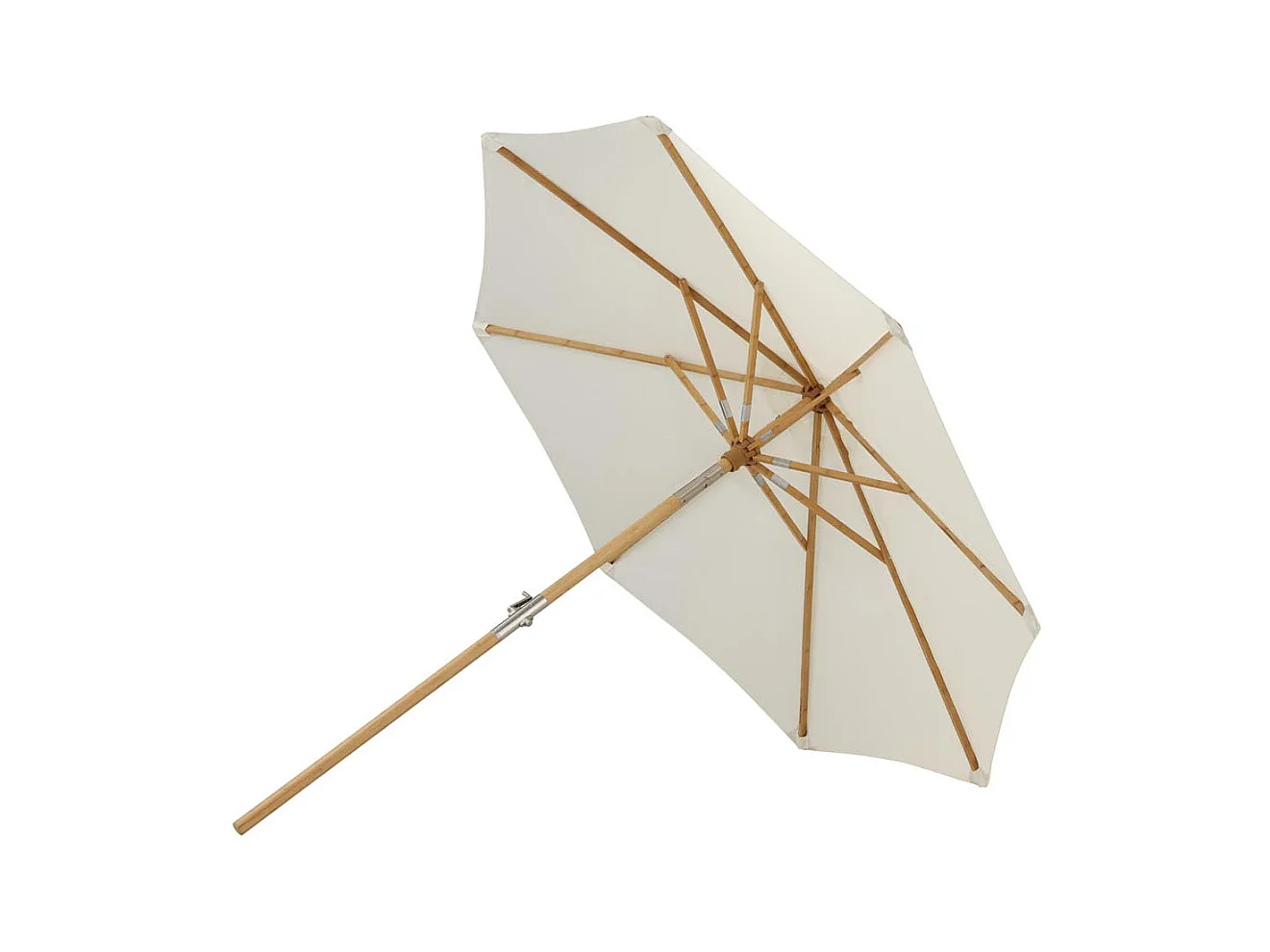 Parasol en Bambou "Cerox" 270cm Blanc