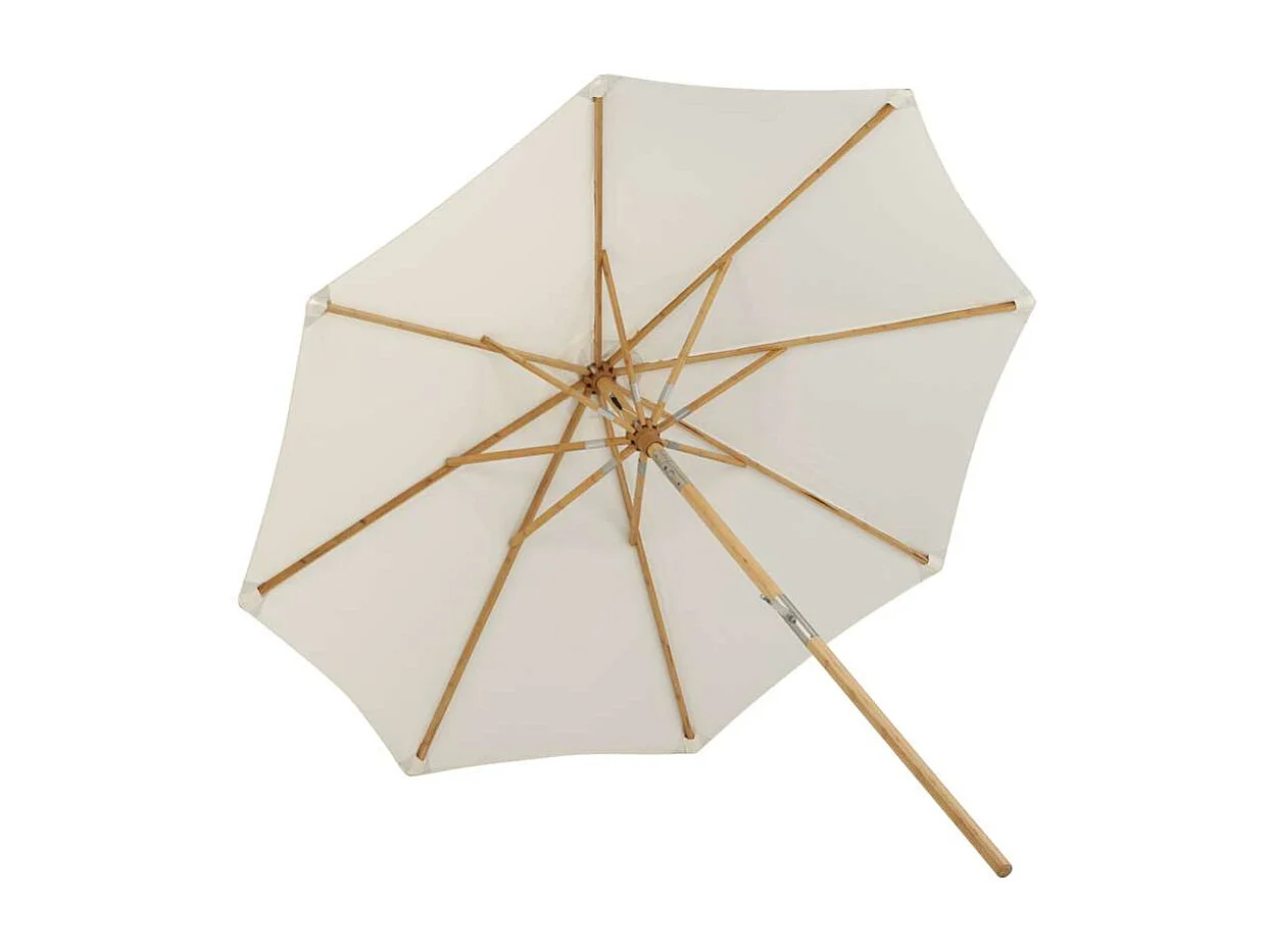 Parasol en Bambou "Cerox" 270cm Blanc