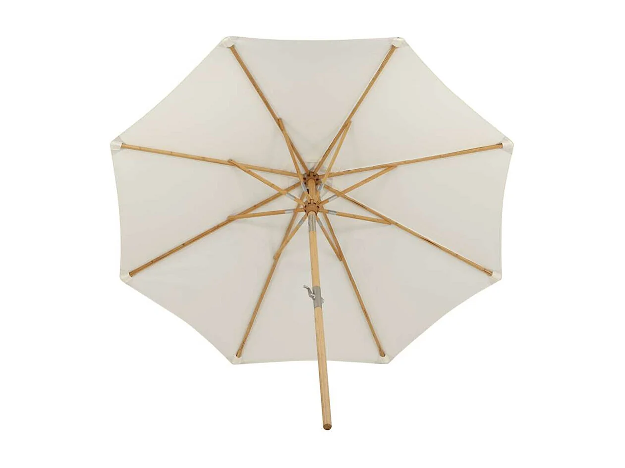 Parasol en Bambou "Cerox" 270cm Blanc