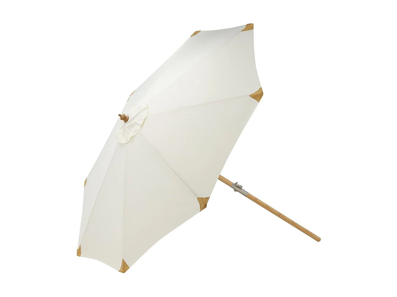 Cerox parasol met kantelfunctie wit.