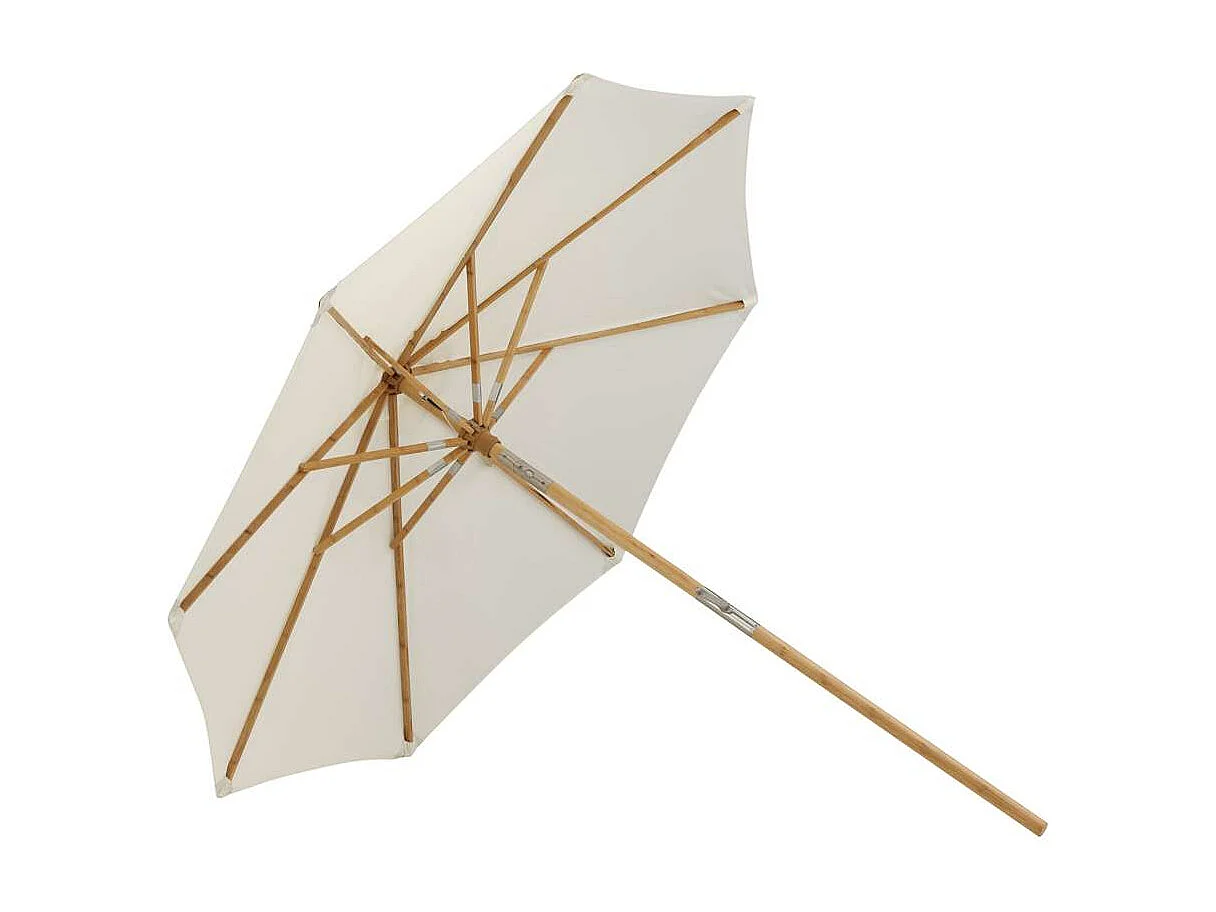Cerox parasol met kantelfunctie wit.