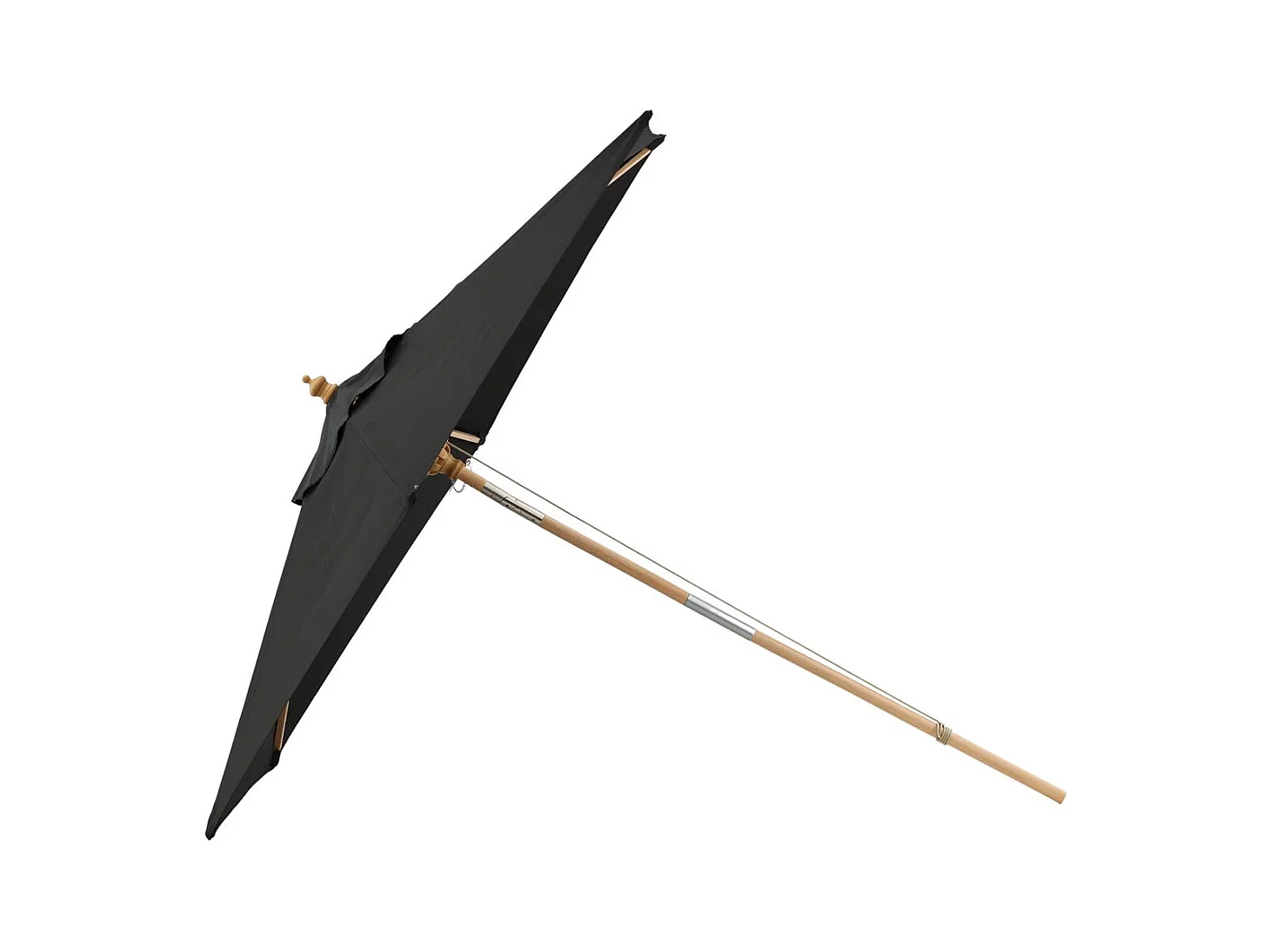 Parasol en Bois "Corypho" 250cm Noir