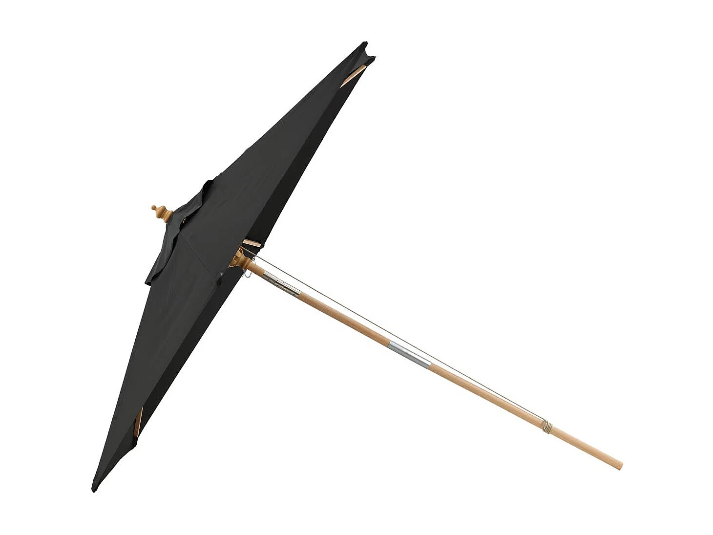 Corypho parasol met kantelfunctie zwart.