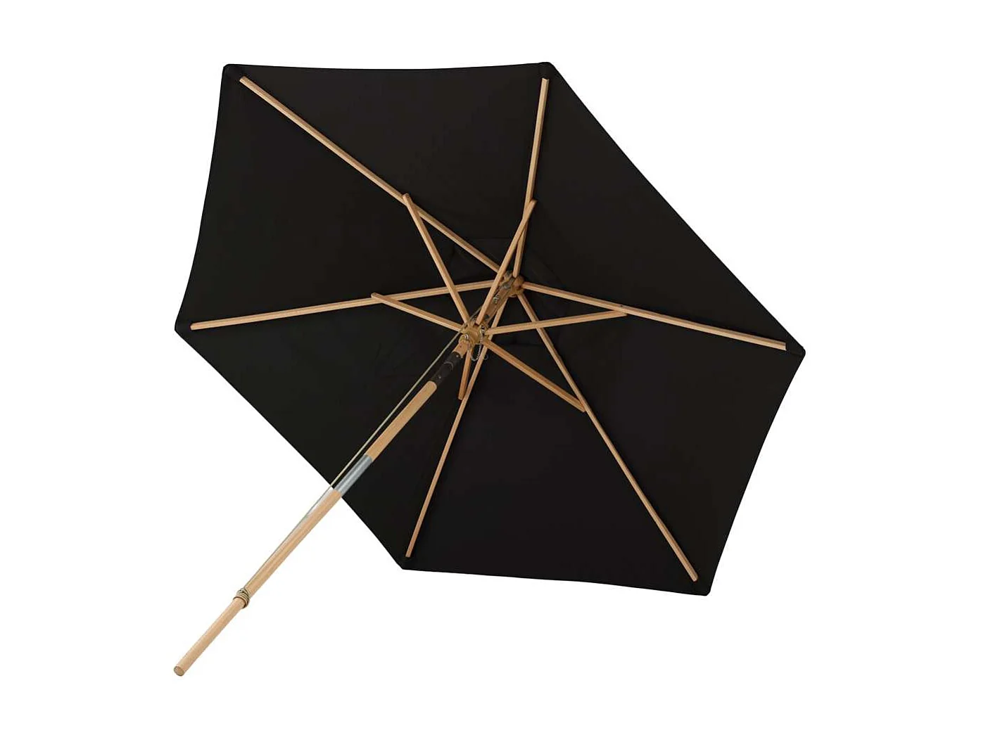 Corypho parasol met kantelfunctie zwart.