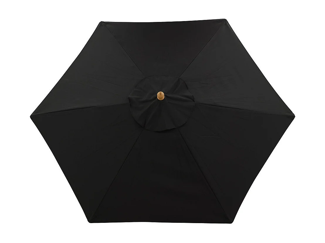 Parasol en Bois "Corypho" 250cm Noir
